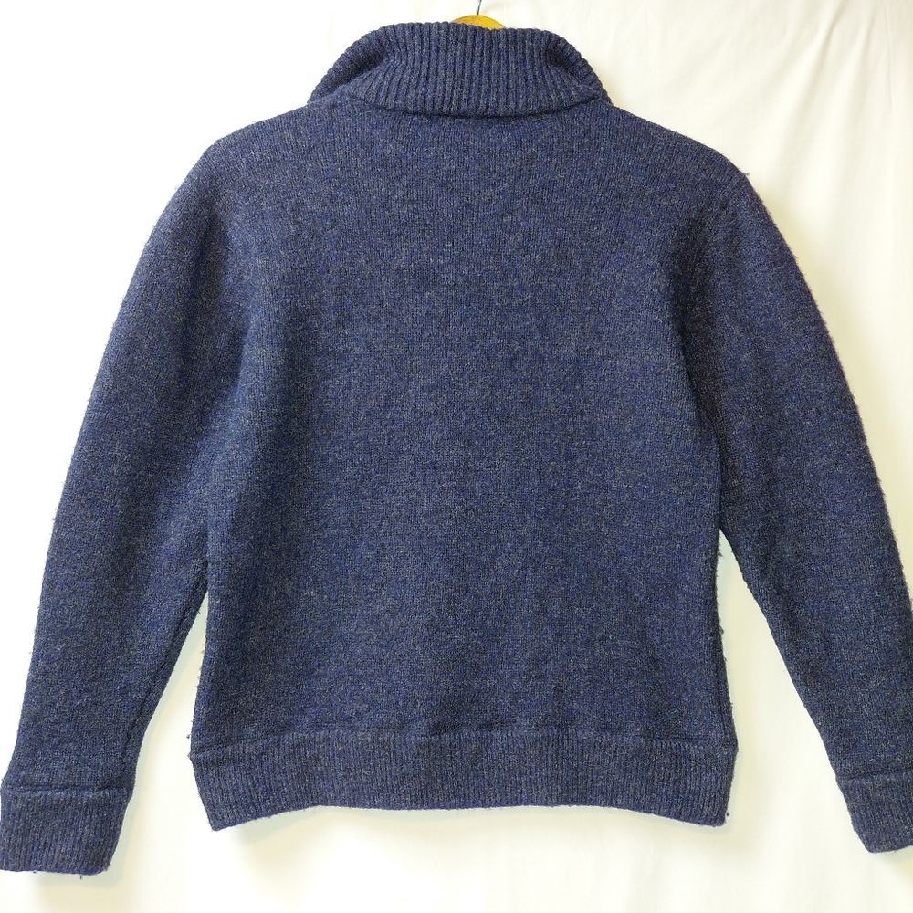 Ireland's Eye 100% Wool Quarter Zip Sweater Men's Size‎ Small Navy Blue - Picture 2 of 5